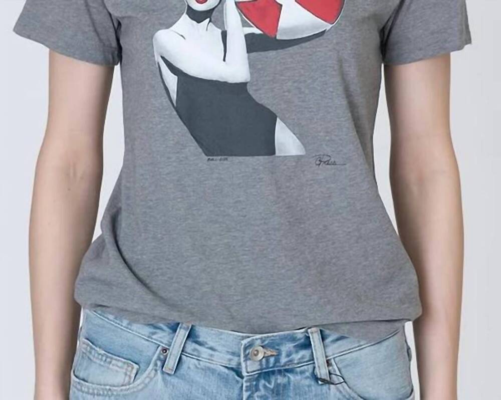 NEW CPRESS STUDIO ball girl mushie tee in heather grey